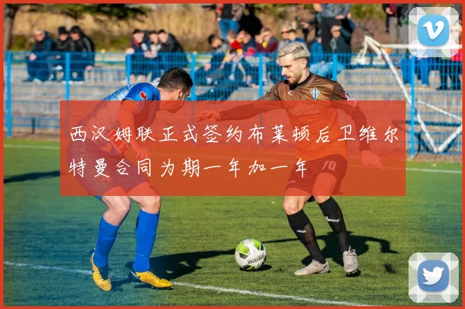西汉姆联正式签约布莱顿后卫维尔特曼合同为期一年加一年